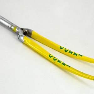 Fausto Coppi Road Bicycle Fork Yellow 1" Threaded