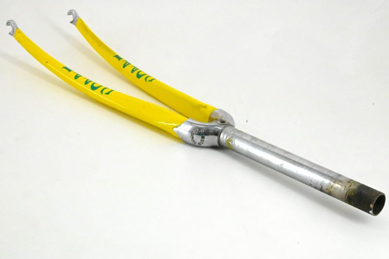 Fausto Coppi Team Polti Road Bicycle Fork Yellow 1" Threaded 28" - Image 2