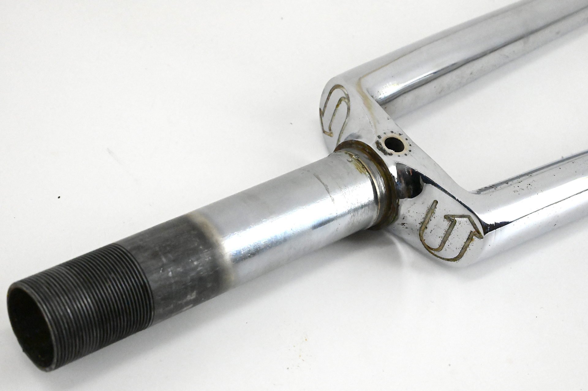 Francesco Moser Steel Road Bicycle Pantographed Road Bicycle Fork 1" Threaded - Image 4