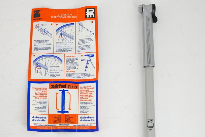 NOS/NIB Zefal Select 7 Classic Bicycle Frame Pump with Pressure Gauge - Image 3