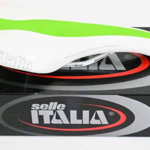 NOS Selle Italia XR Advanced Performance Saddle White/Green