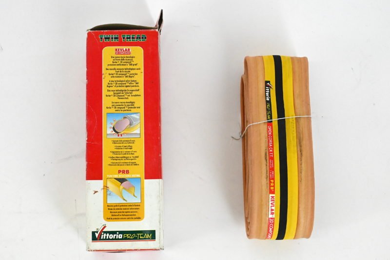 Vittoria Pro-Team Open Corsa CX TT 700c x 23mm Yellow/Black Foldable Clincher Tire - Image 2
