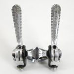 Campagnolo Record Downtube Shifters with Clamp and Cable guide - Image 2