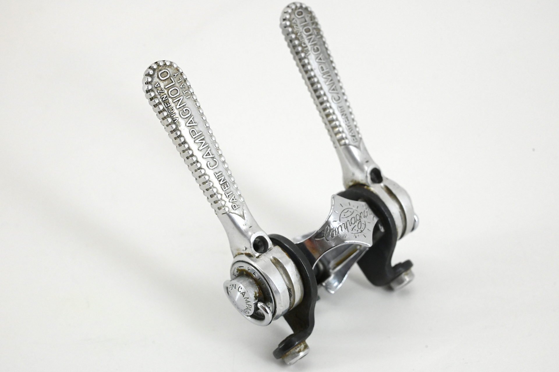 Campagnolo Record Downtube Shifters with Clamp and Cable guide - Image 5