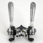 Campagnolo Record Downtube Shifters with Clamp and Cable guide - Image 4