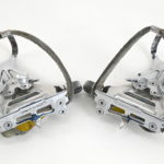 Shimano 600 Tricolor Pedals With Toe Clips and Straps - Image 3