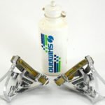 Shimano 600 Tricolor Pedals With Toe Clips and Straps - Image 2