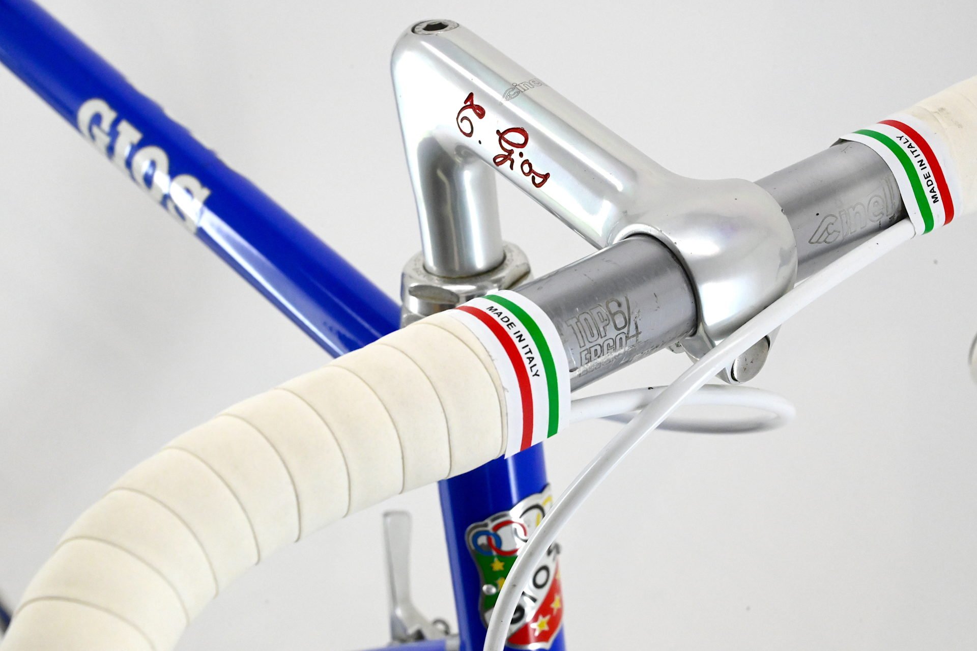 Gios Compact Pro Road Bicycle 1990 Campagnolo Record Size 56.5cm - Image 3
