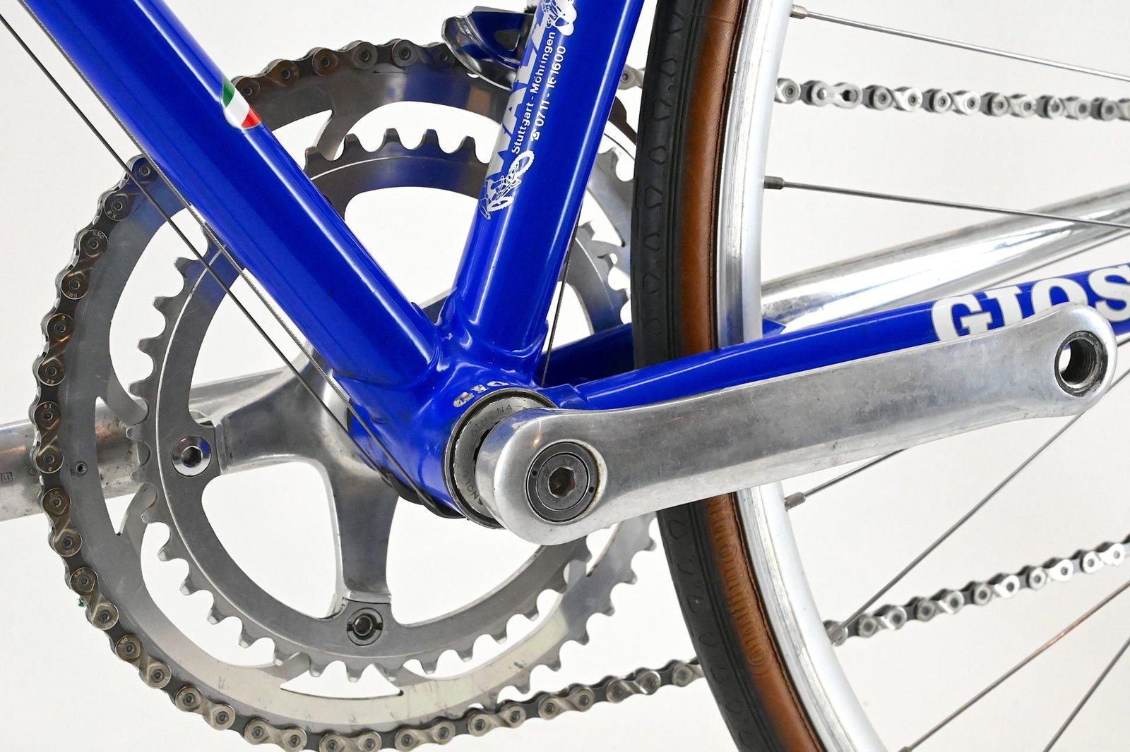 Gios Compact Pro Road Bicycle 1990 Campagnolo Record Size 56.5cm - Image 25