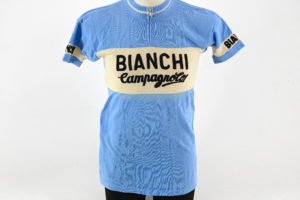 Team Bianchi Campagnolo Classic 1970s Wool Jersey Size 3