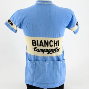 Team Bianchi Campagnolo Classic 1970s Wool Jersey Size 3 - Cicli