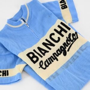 Team Bianchi Campagnolo Classic 1970s Wool Jersey Size 3 - Cicli