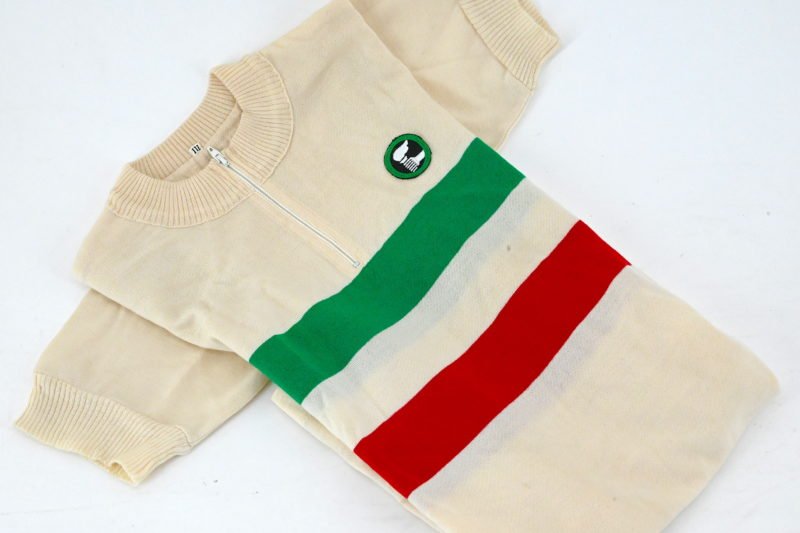 Italian National Road  Champion Classic Wool Jersey by Vittore Gianni Size 3 - Image 4