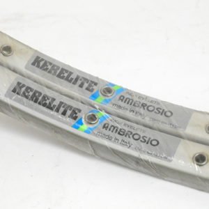 NOS Ambrosio Kerelite Ceramic Coated Rims with Brake Pads 32 Hole