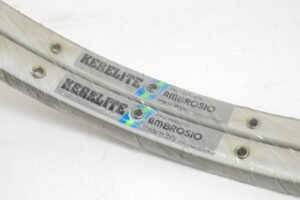 NOS Ambrosio Kerelite Ceramic Coated Rims with Brake Pads 32 Hole
