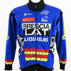 Team Brescialat Liquigas Wilier Triestina Winterjacket Fleece by Nalini Size 5
