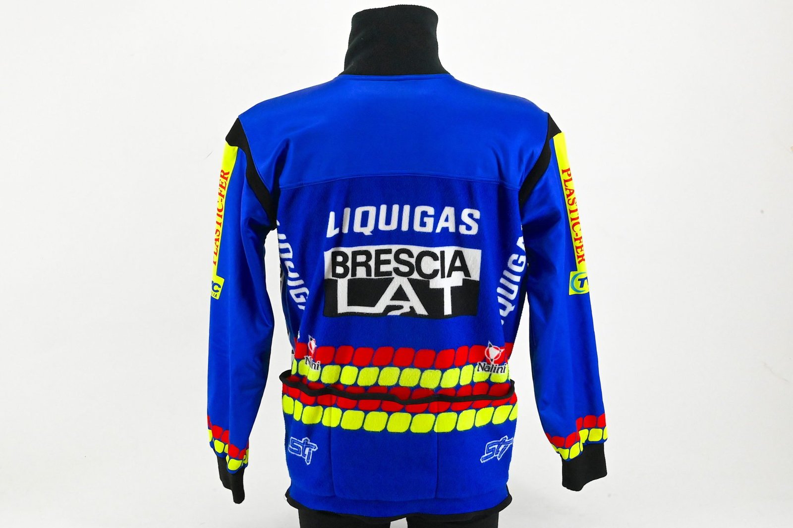 Team Brescialat Liquigas Wilier Triestina Winterjacket Fleece by Nalini Size 5 - Image 2