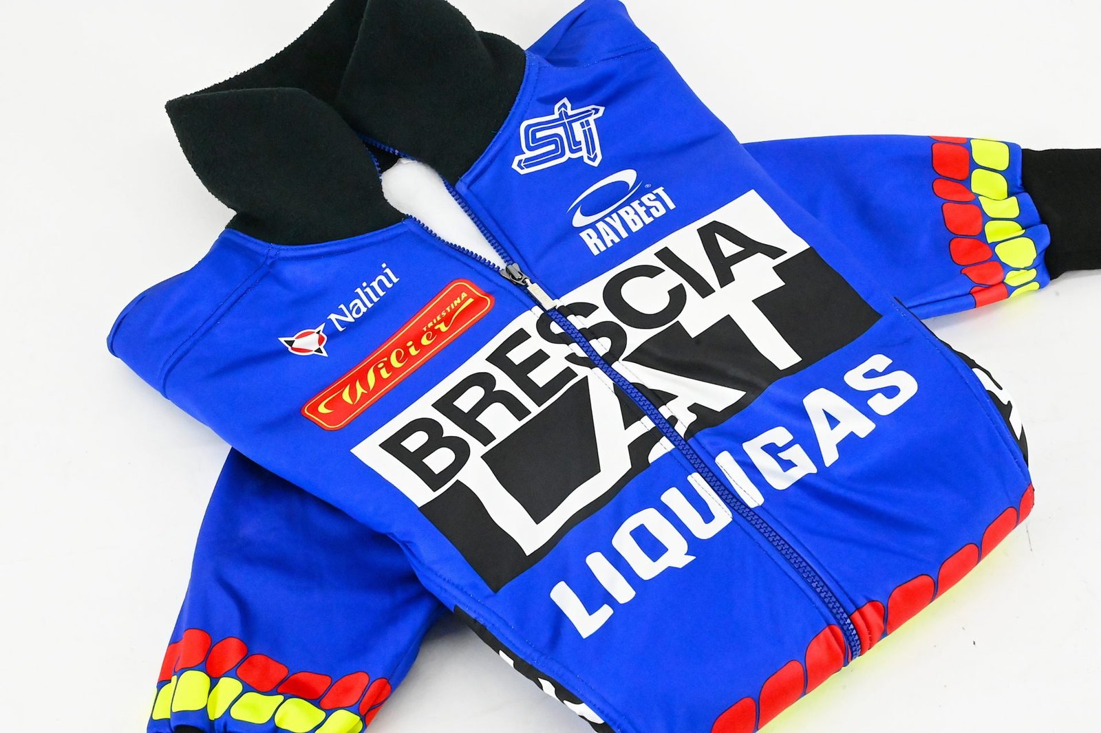 Team Brescialat Liquigas Wilier Triestina Winterjacket Fleece by Nalini Size 5 - Image 3
