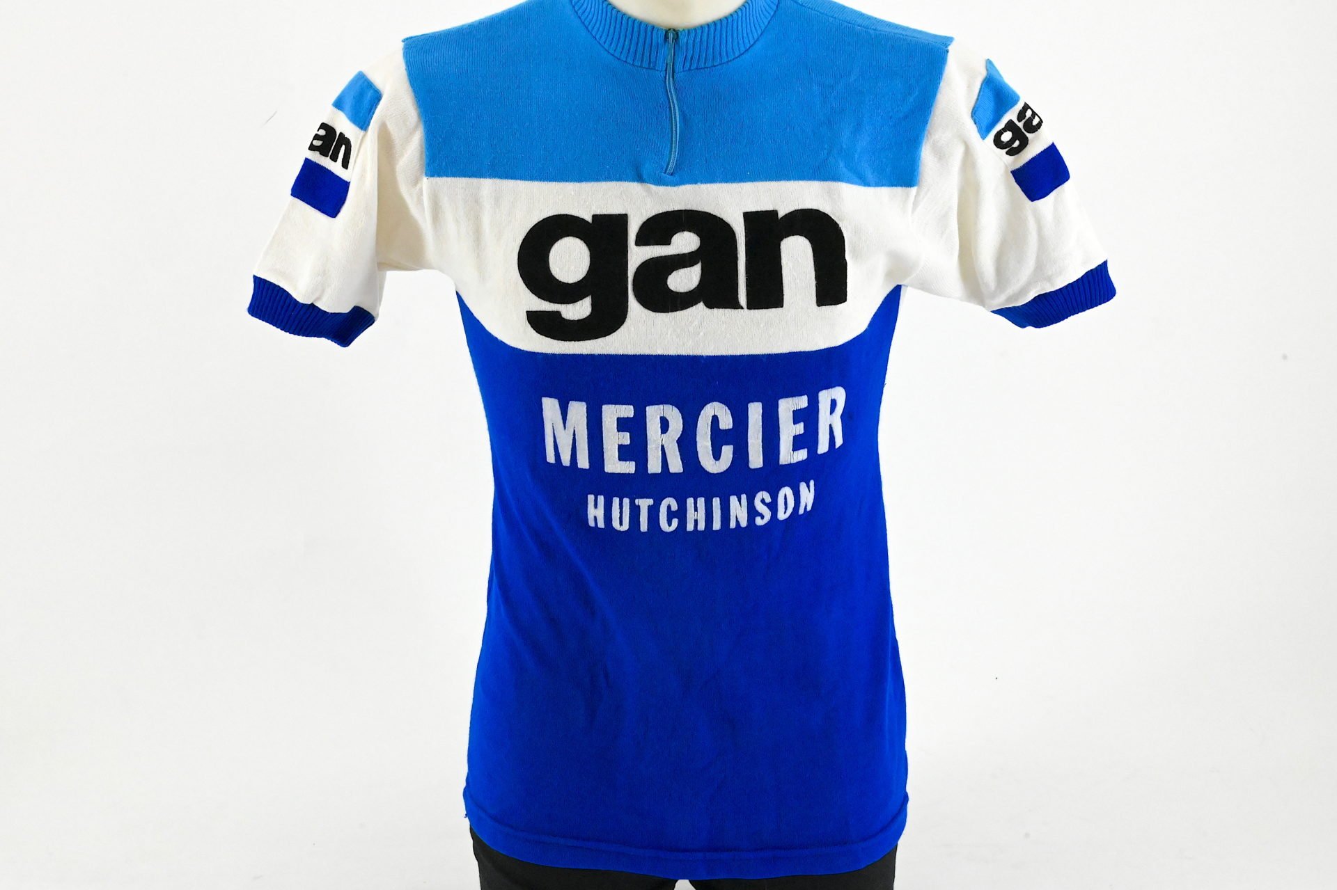 Team Gan Mercier Hutchinson Wool Jersey by Tricots du Rocher Size 3