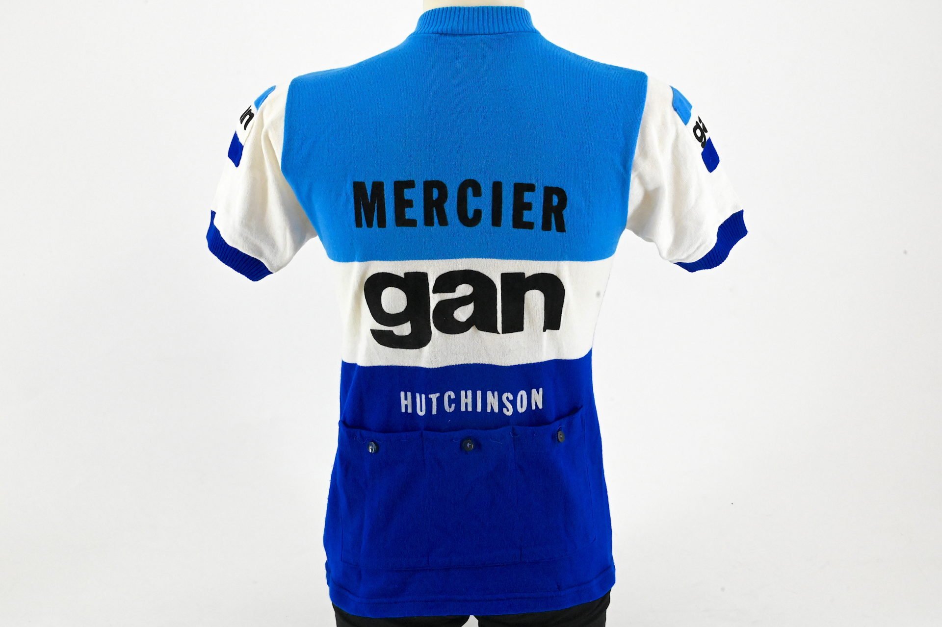 Team Gan Mercier Hutchinson Wool Jersey by Tricots du Rocher Size 3 - Image 3
