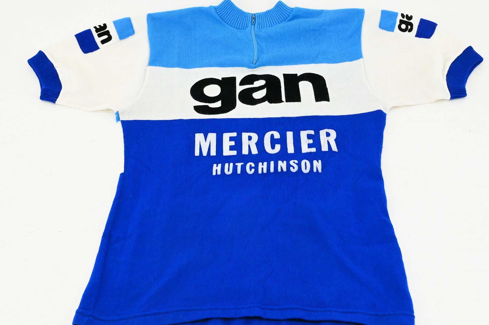 Team Gan Mercier Hutchinson Wool Jersey by Tricots du Rocher Size 3 - Image 7