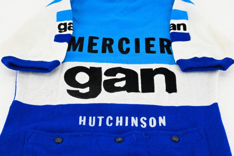 Team Gan Mercier Hutchinson Wool Jersey by Tricots du Rocher Size 3 - Image 7