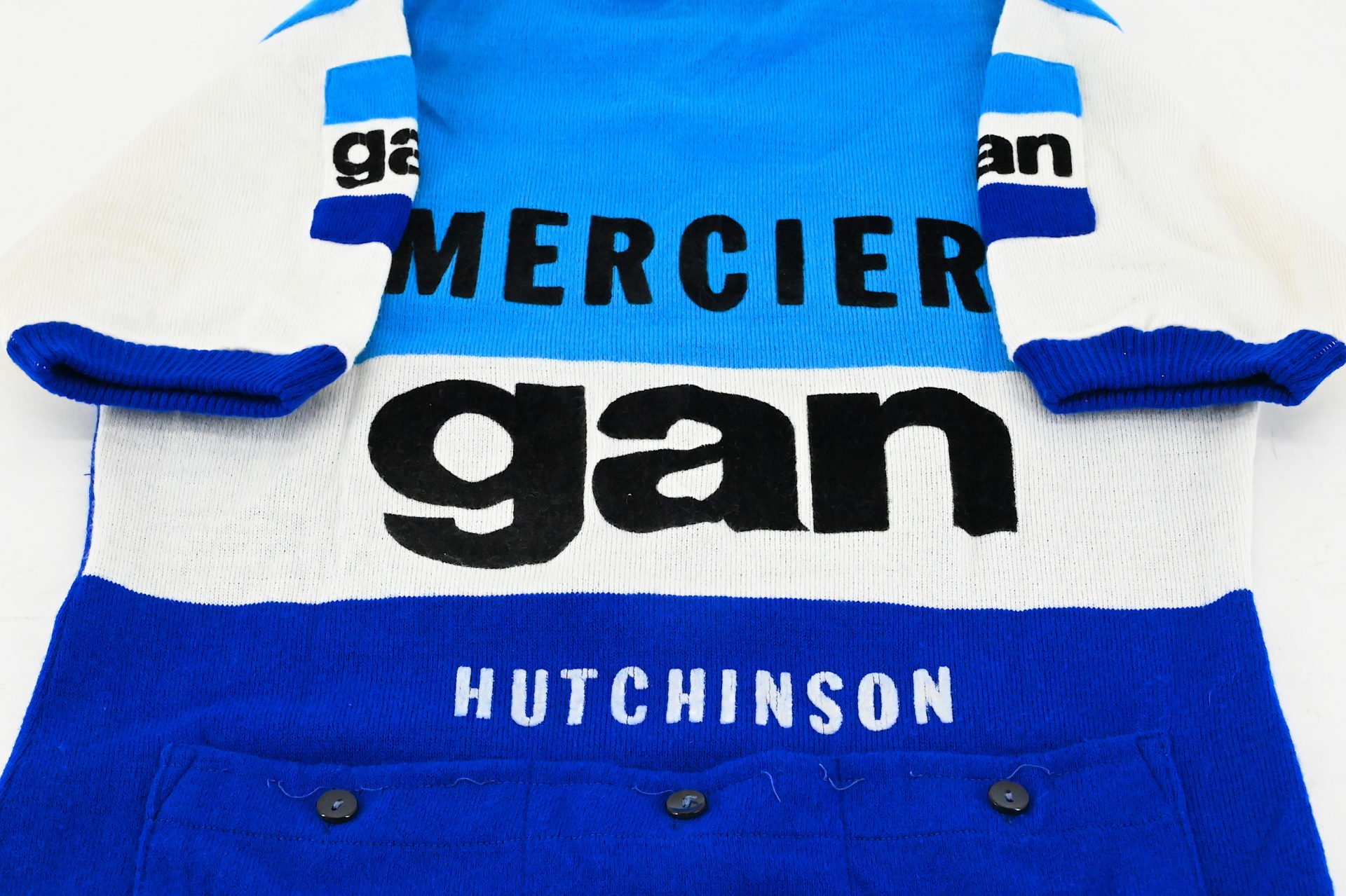 Team Gan Mercier Hutchinson Wool Jersey by Tricots du Rocher Size 3 - Image 6