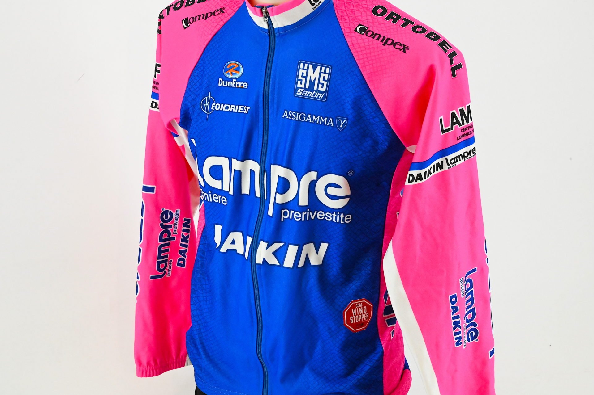 Team Lampre Daikin Fondriest Windbreaker Rainjacket by Santini Size 3 - Image 2