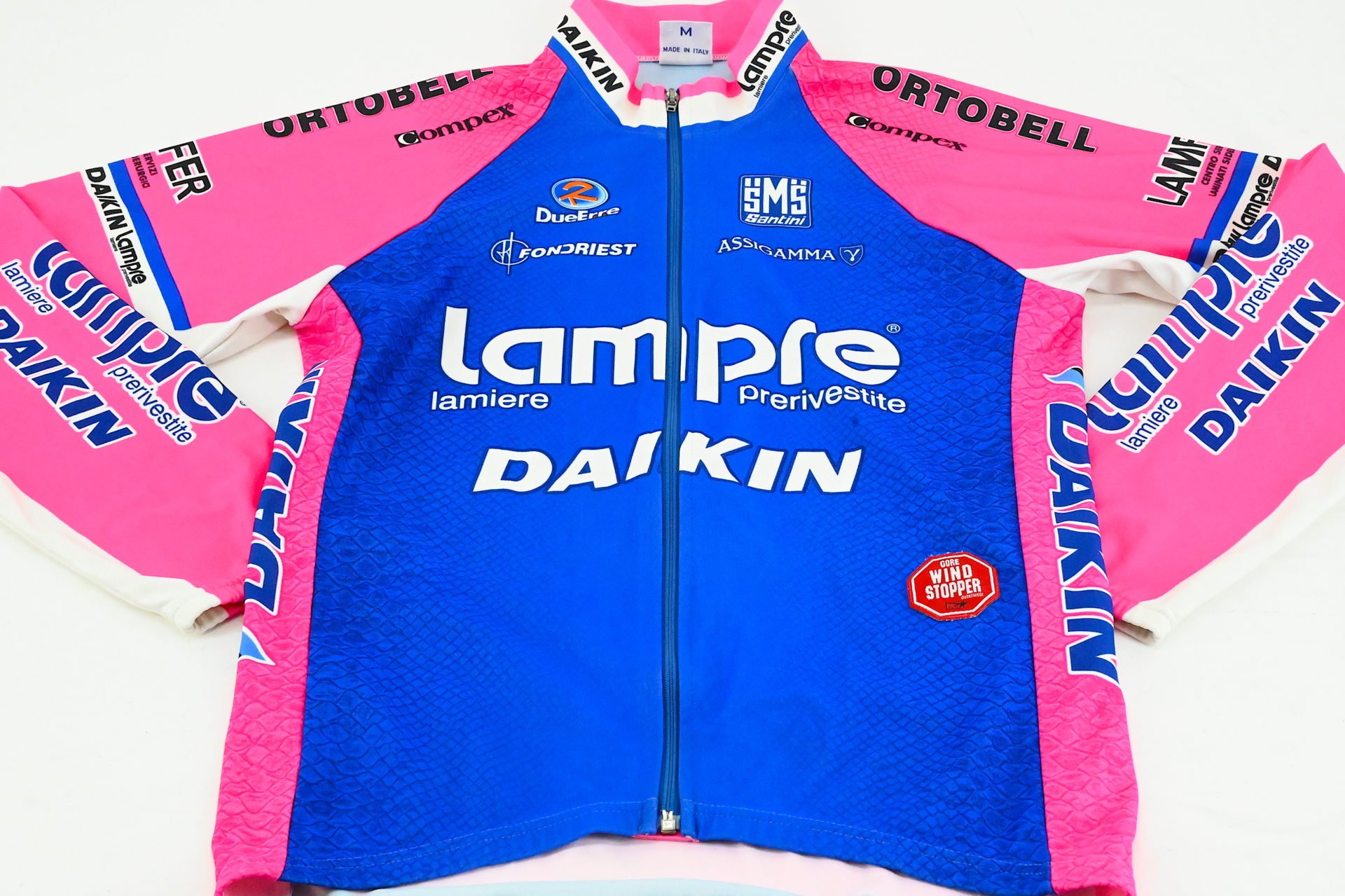 Team Lampre Daikin Fondriest Windbreaker Rainjacket by Santini Size 3 - Image 5