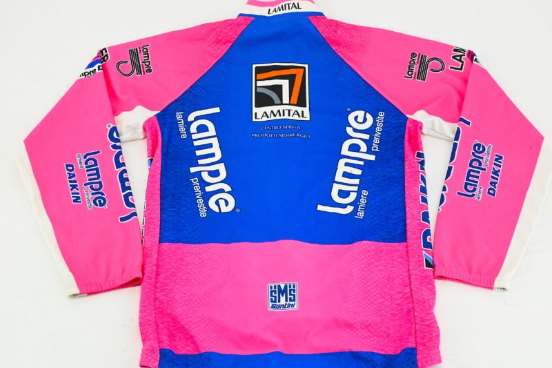 Team Lampre Daikin Fondriest Windbreaker Rainjacket by Santini Size 3 - Image 4