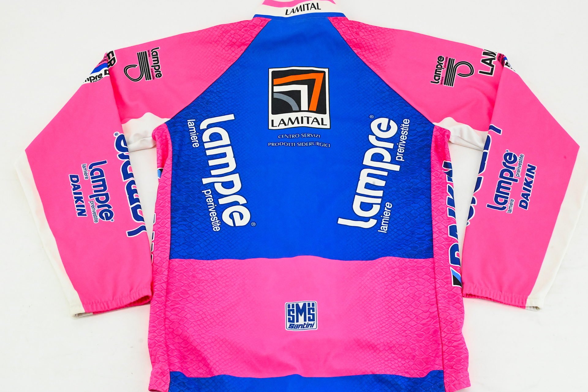 Team Lampre Daikin Fondriest Windbreaker Rainjacket by Santini Size 3 - Image 4