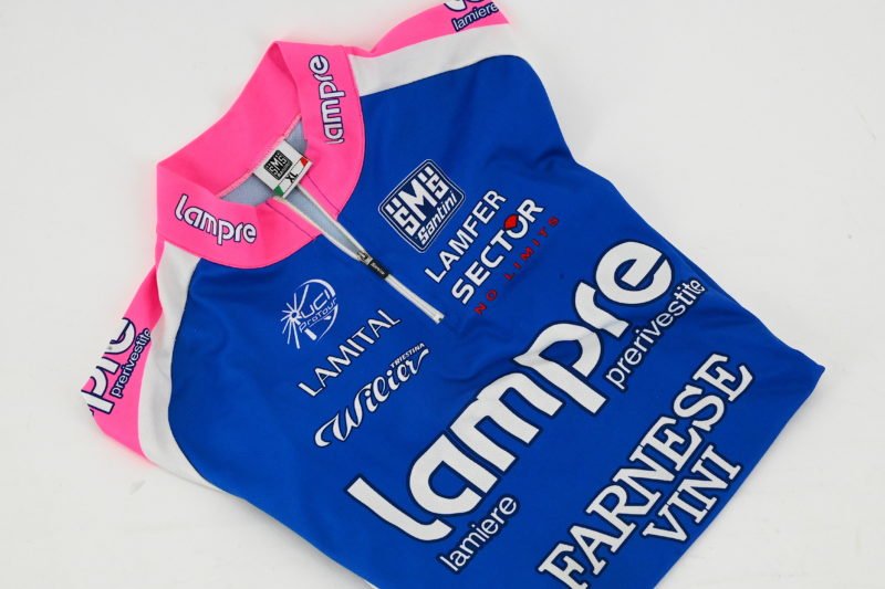 Team Lampre Farnese Vini Wilier Triestina Jersey by Santini Size 5 - Image 3