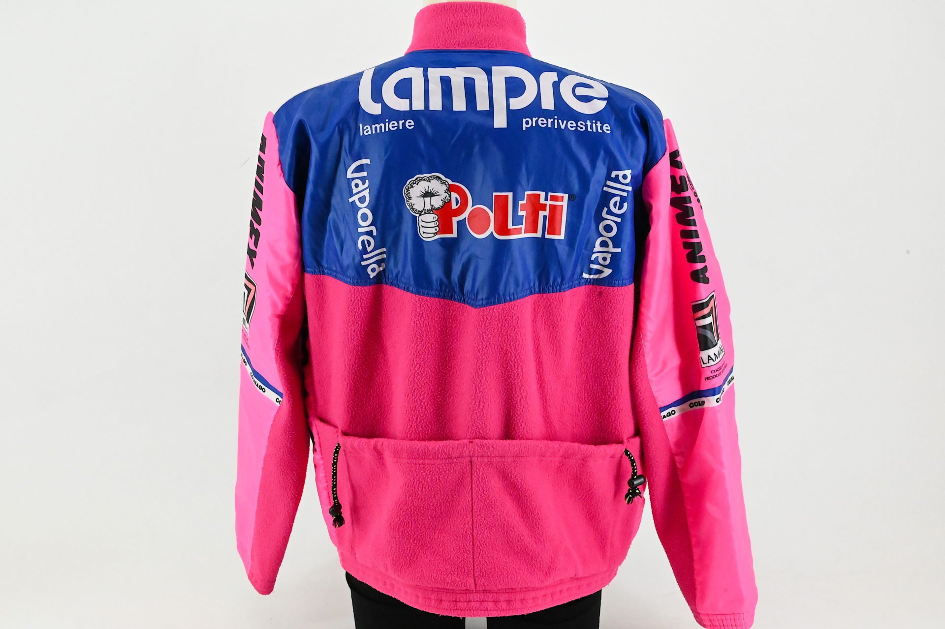 Team Lampre Polti Colnago Winterjacket Fleece by Santini Size 5 - Image 3