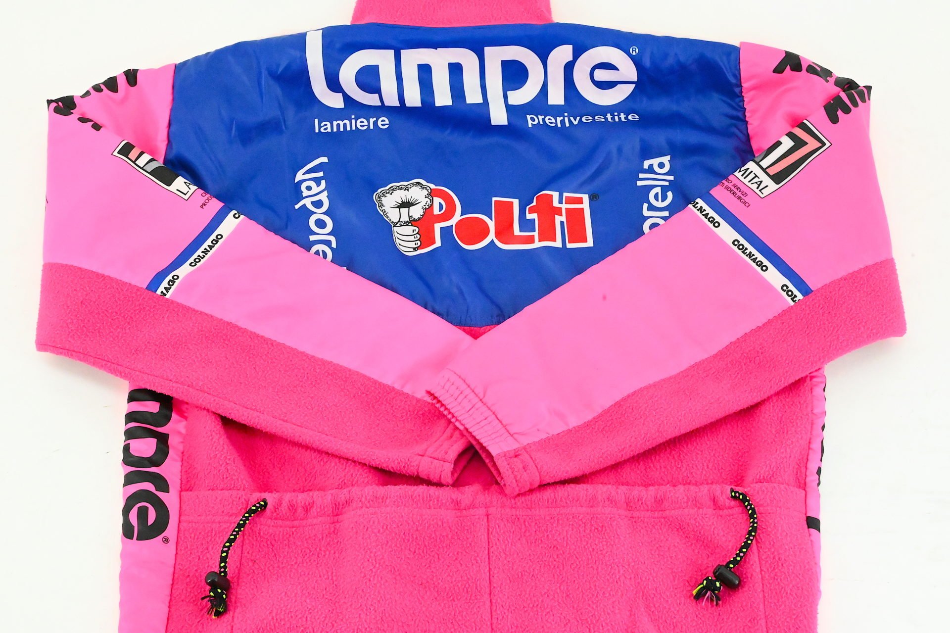 Team Lampre Polti Colnago Winterjacket Fleece by Santini Size 5 - Image 4