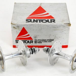 NOS/NIB Suntour Superbe Pro Track Pista Hubs 28 Hole 100/120