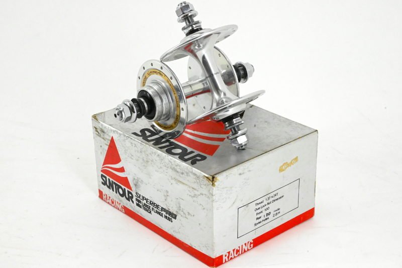 NOS/NIB Suntour Superbe Pro Track Pista Hubs 28 Hole 100/120 - Image 2