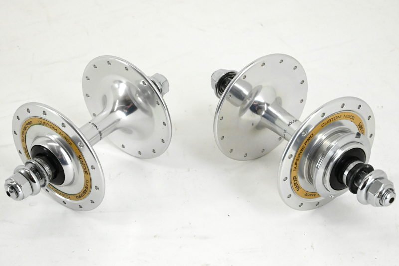 NOS/NIB Suntour Superbe Pro Track Pista Hubs 28 Hole 100/120 - Image 3