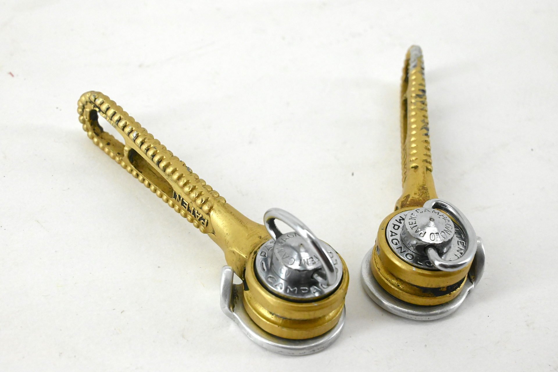 Campagnolo Super Record Golden Downtube Shifters Colnago Milling - Image 5