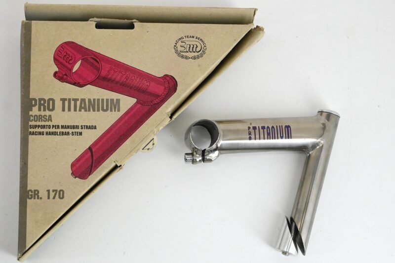 3T 3TTT PRO CHROME CORSA Stem ステム　A34 NOS/NIB 3TTT Pro Titanium Stem 120mm 25.8mm - Cicli Berlinetta