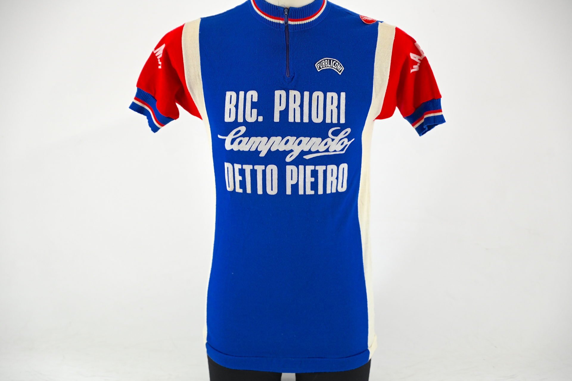 Bic. Priori Campagnolo Detto Pietro Classic Wool Cycling Jersey by Castelli Size 5