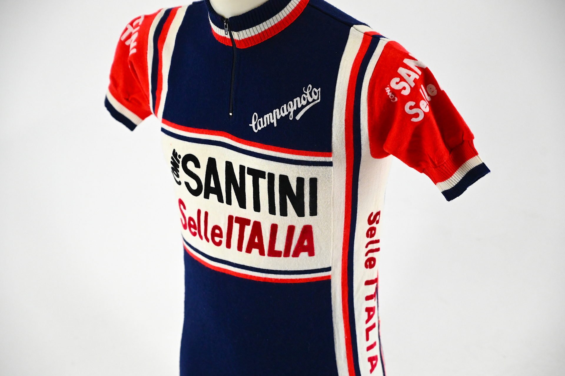 Team Conf. Santini Selle Italia Campagnolo Classic Wool Cycling Jersey by Moa Sport Size 3 - Image 2