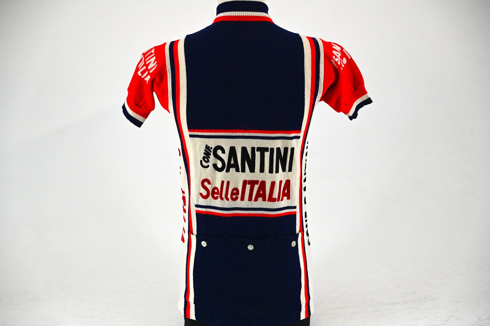 Team Conf. Santini Selle Italia Campagnolo Classic Wool Cycling Jersey by Moa Sport Size 3 - Image 6