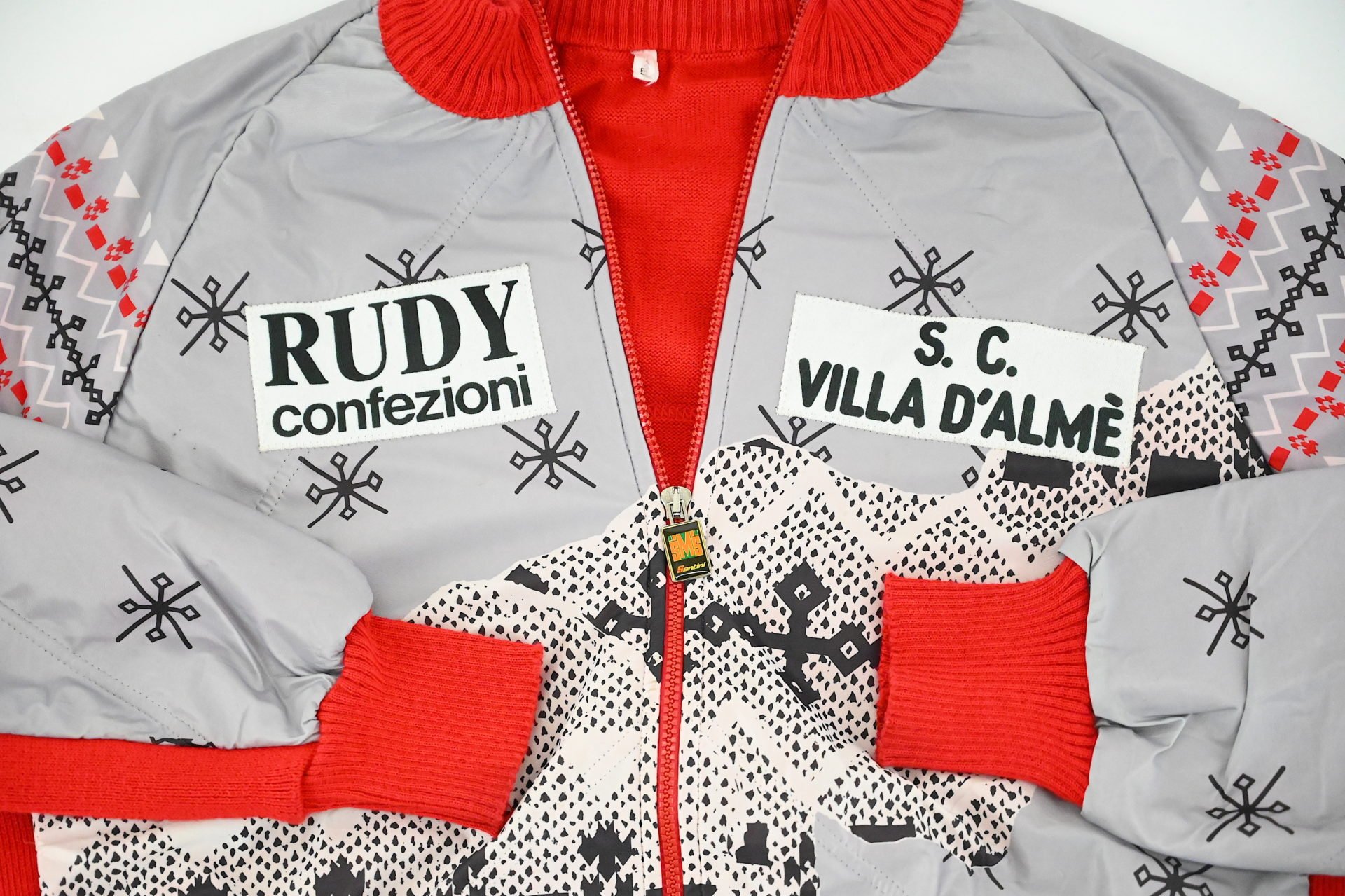 S.C. Villa D'Almé Rudy Confezioni Winter Cycling Jacket by Santini Size 5 - Image 4