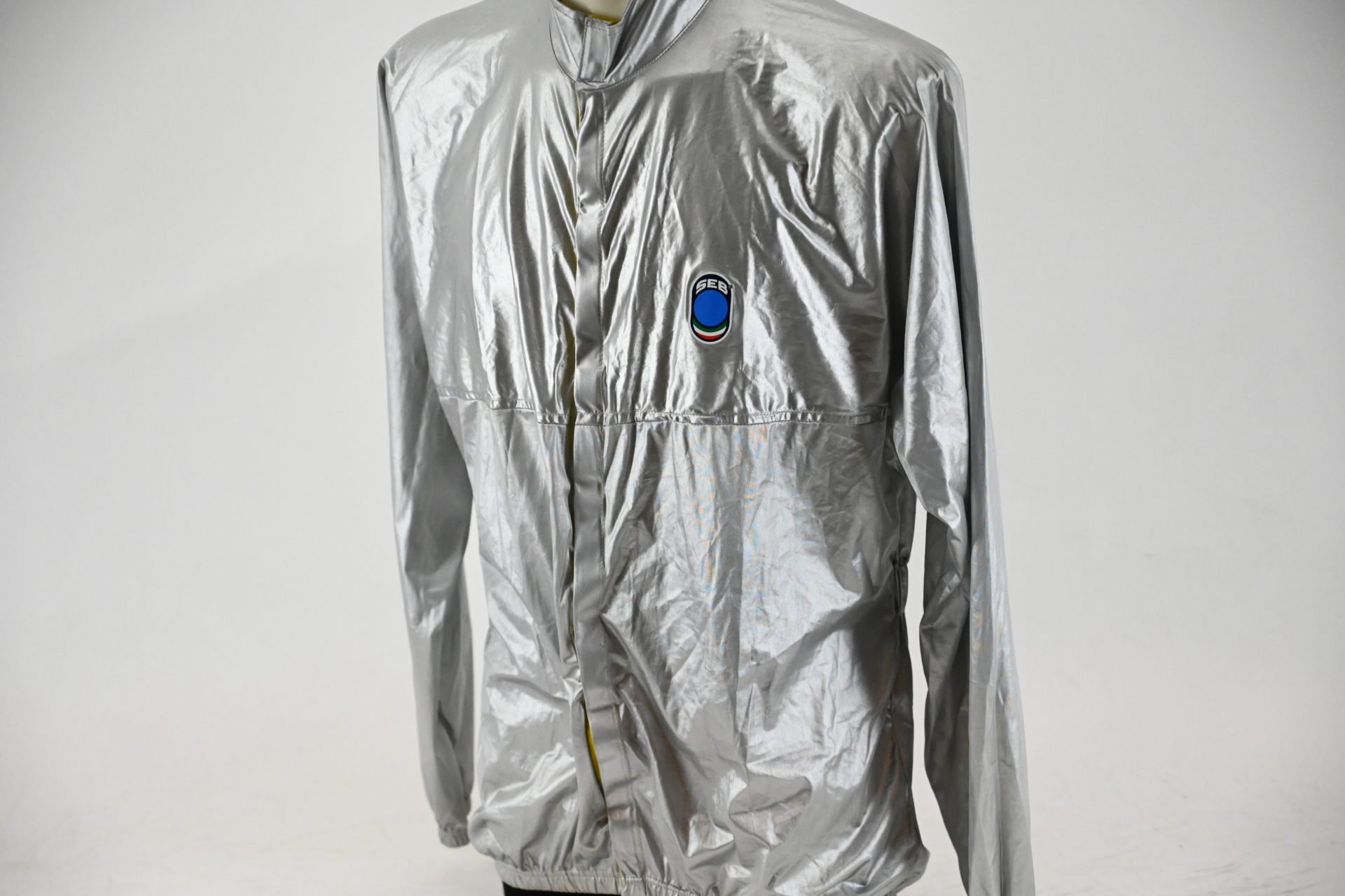 Silver Reflecting Cycling Rain Jacket by SEB Size L/5 - Image 2