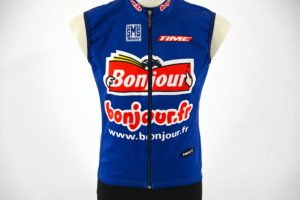 Team Bonjour Time Cycling Vest by Santini Size M