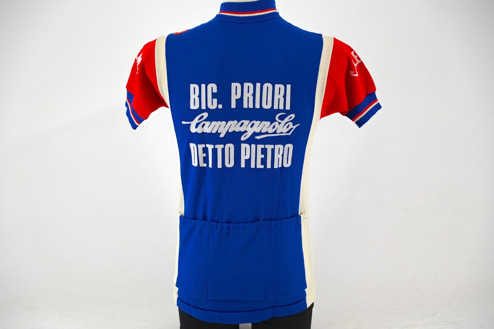 Bic. Priori Campagnolo Detto Pietro Classic Wool Cycling Jersey by Castelli Size 5 - Image 6