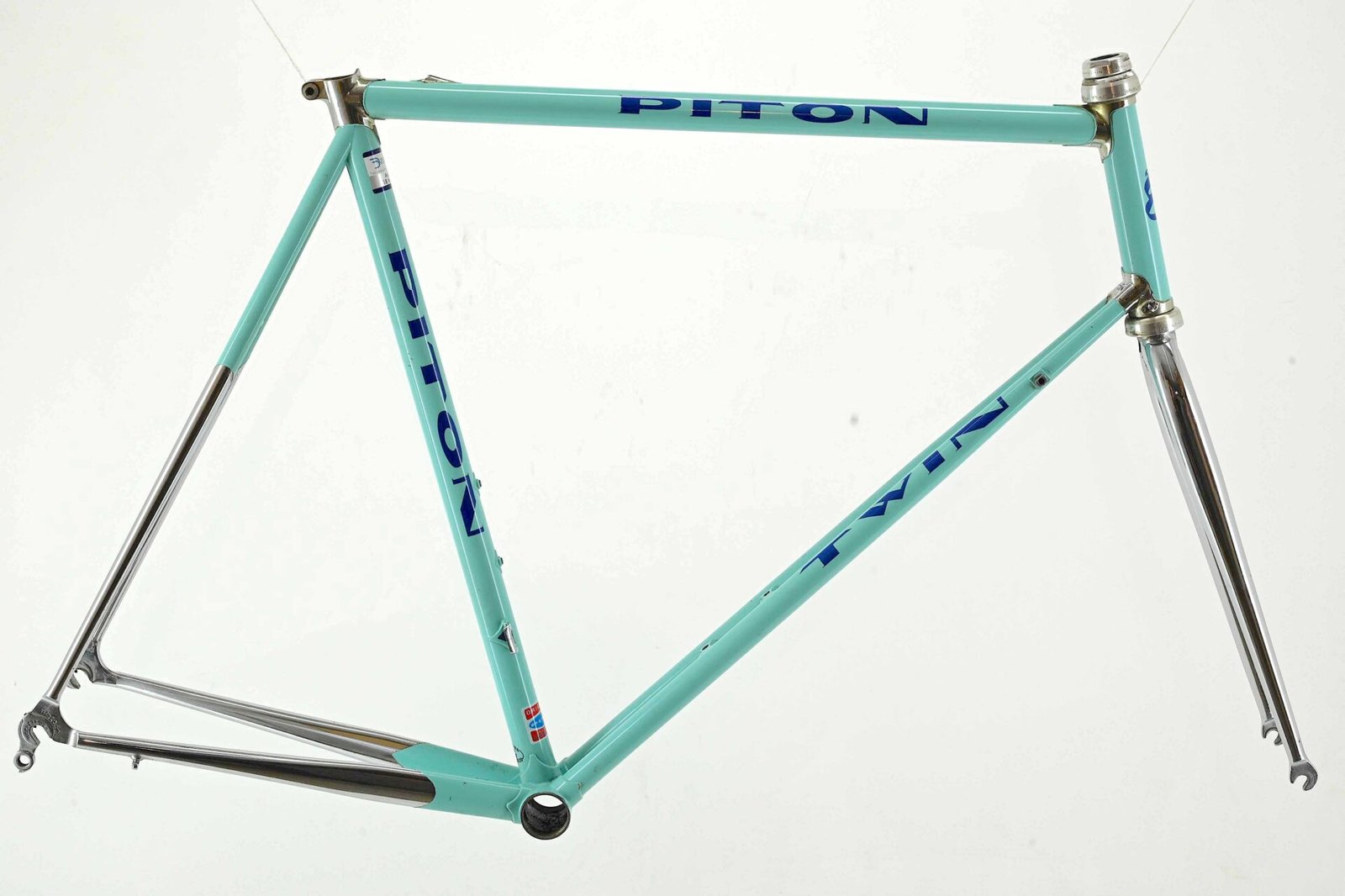 Piton Twin Steel Double Downtube Road Bicycle Frameset Size 58.5cm