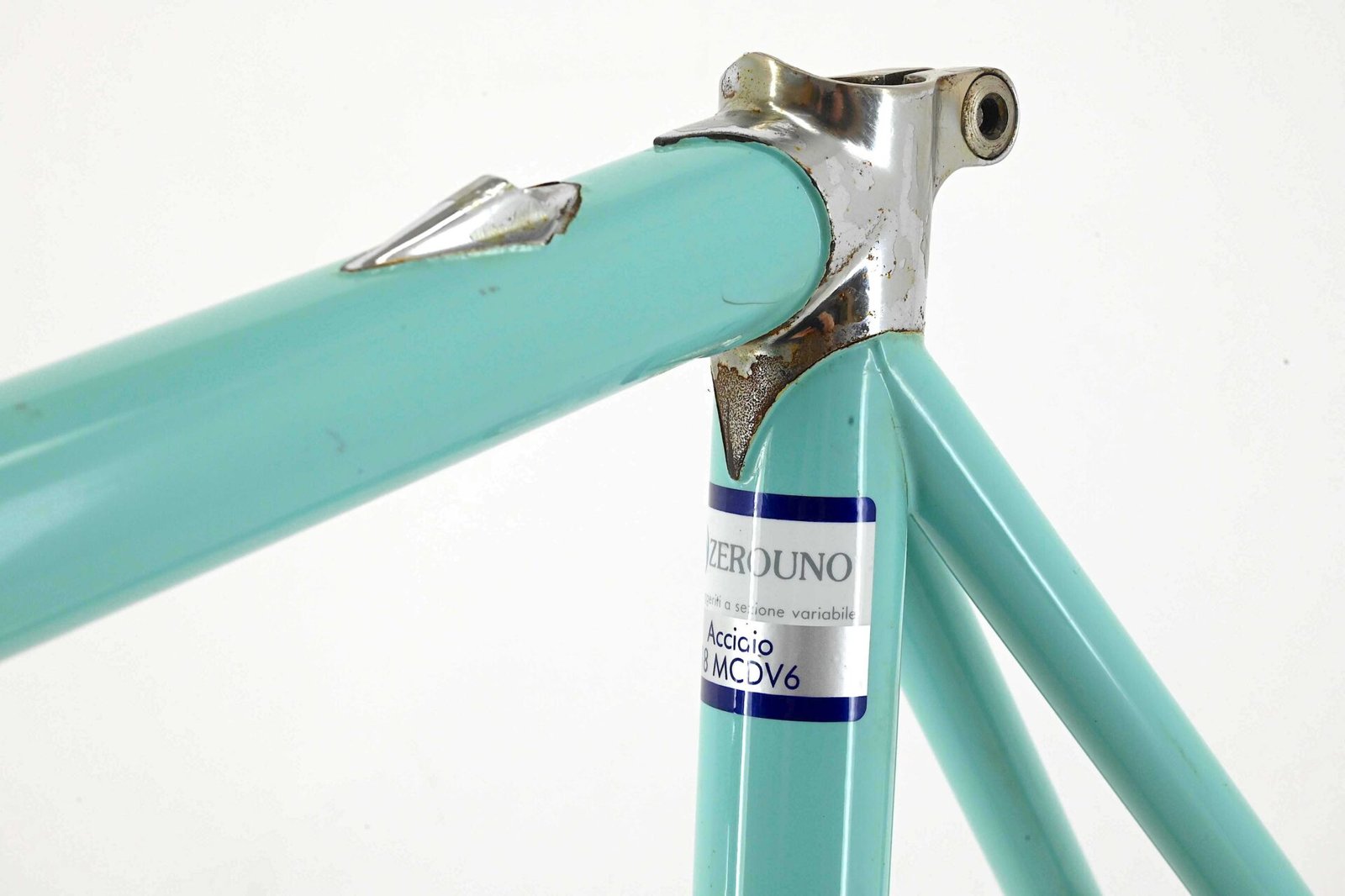 Piton Twin Steel Double Downtube Road Bicycle Frameset Size 58.5cm - Image 16