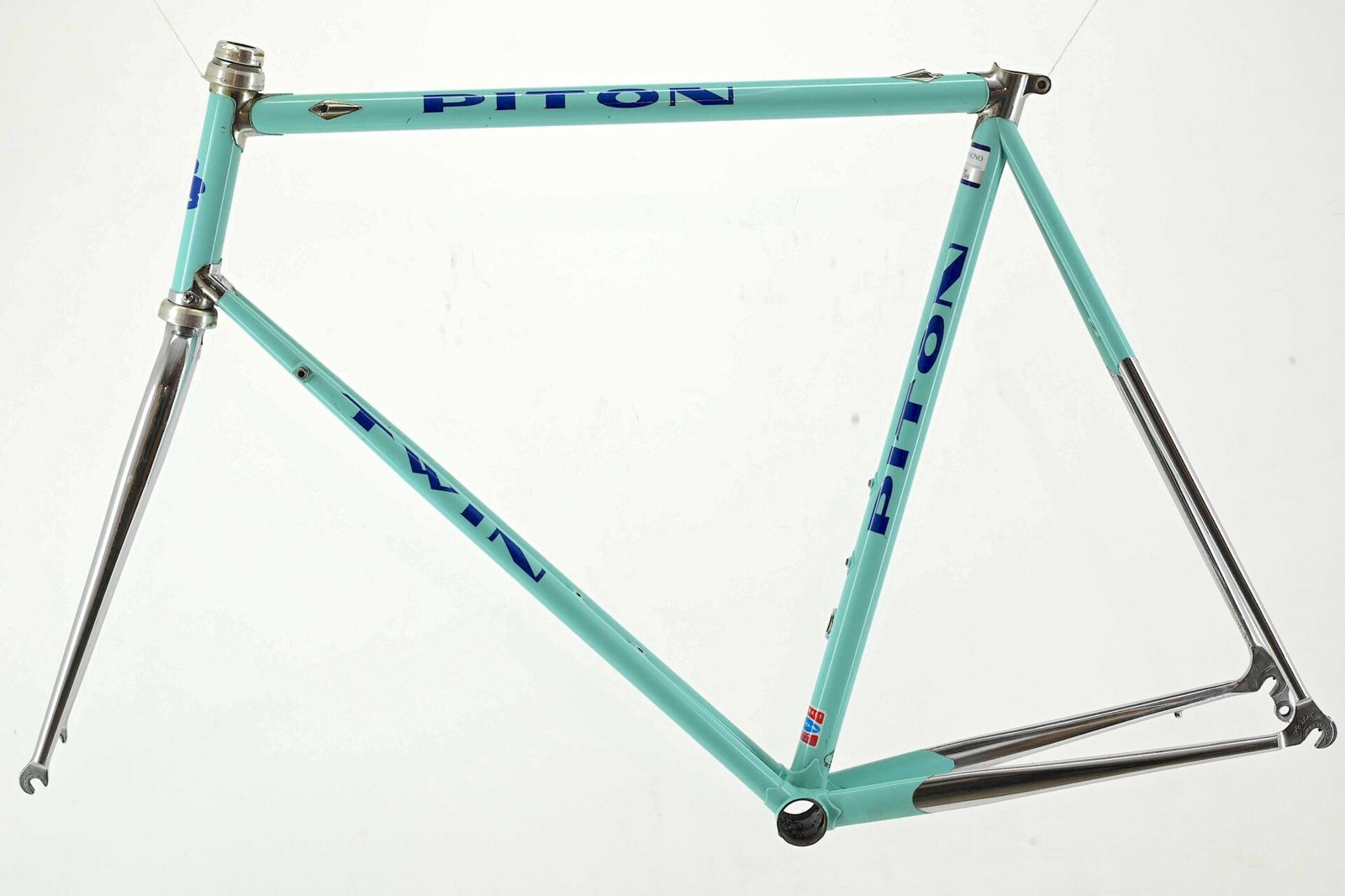 Piton Twin Steel Double Downtube Road Bicycle Frameset Size 58.5cm - Image 9