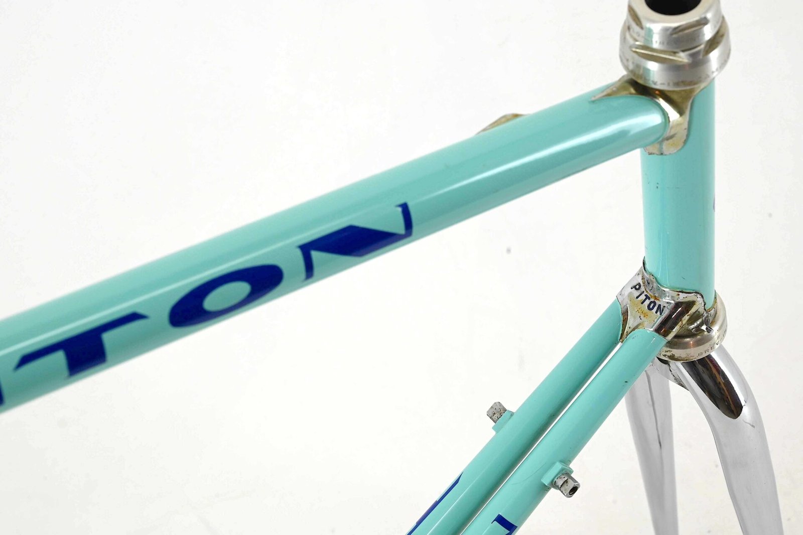 Piton Twin Steel Double Downtube Road Bicycle Frameset Size 58.5cm - Image 11